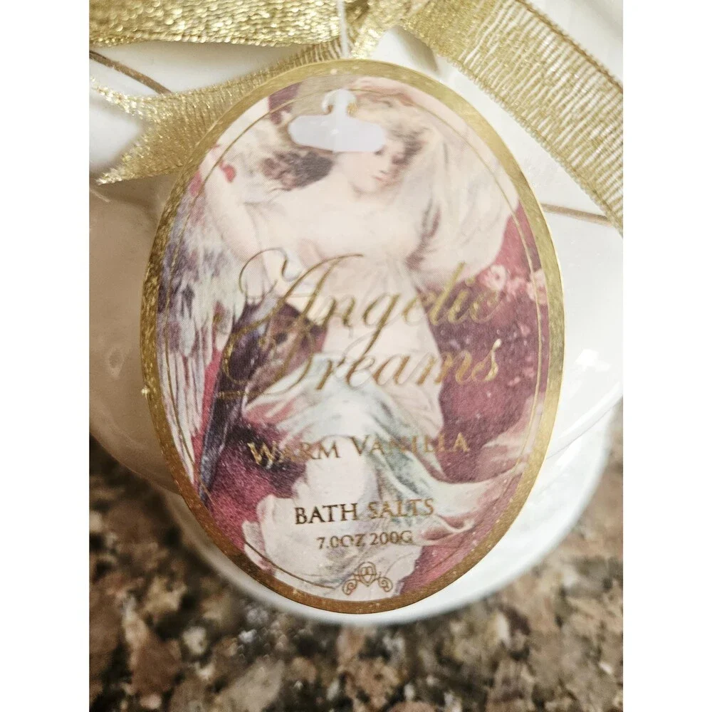Vintage Style Ceramic Angel Trinket Box, White & Gold Angel Keepsake Box